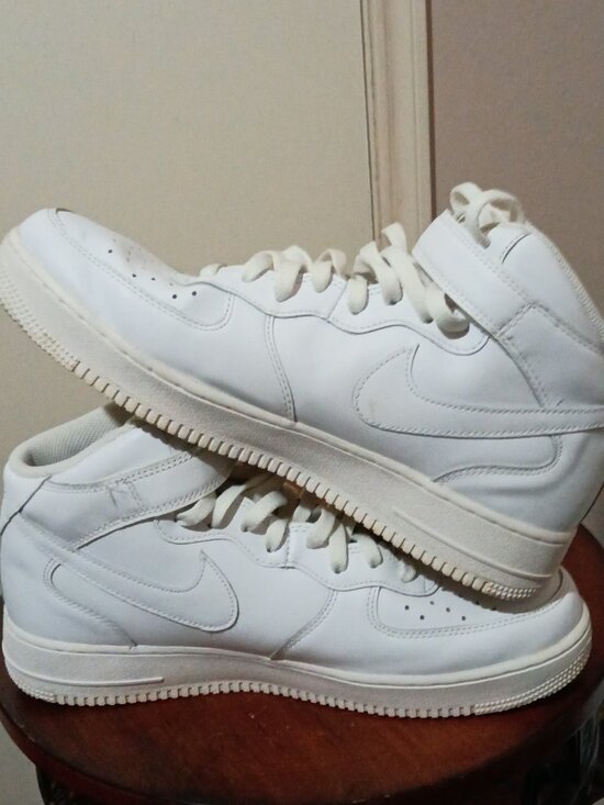 Nike Air Force 1 \'07 Mid Shoes Mens Size 11.5 White Mid Top Sneakers CW2289-111 main image 12